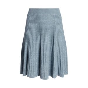 Ralph Lauren Linen-Cotton Knit Skirt